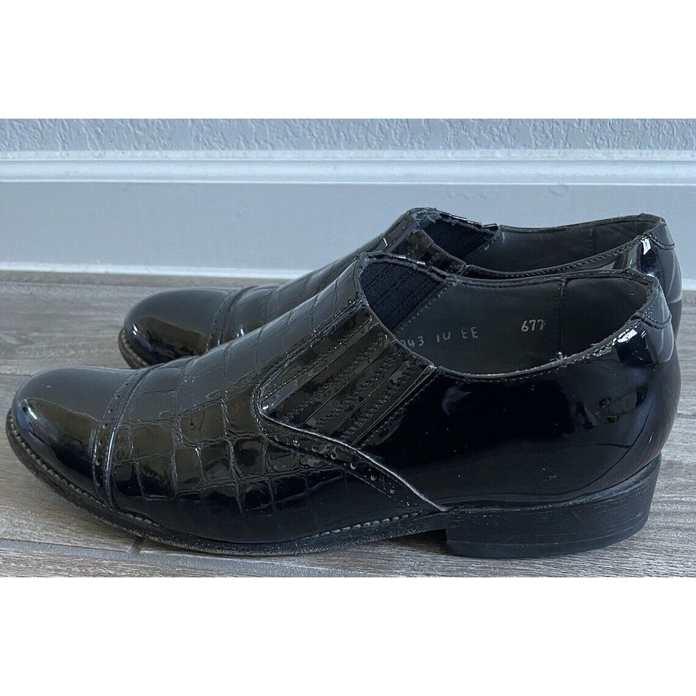 Luxury Handmade Genuine Leather Goodyear Welted Wingtip Formal Shoes Size 10 EE - Picture 4 of 8